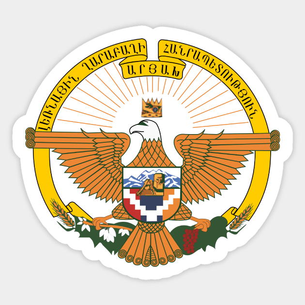 Republic of Artsakh Sticker by Wickedcartoons